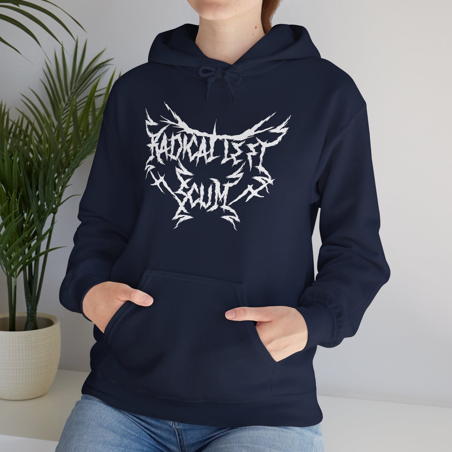 Radical Left Scum Heavy Metal Unisex Hoodie | The Collective Flame Fund Collection