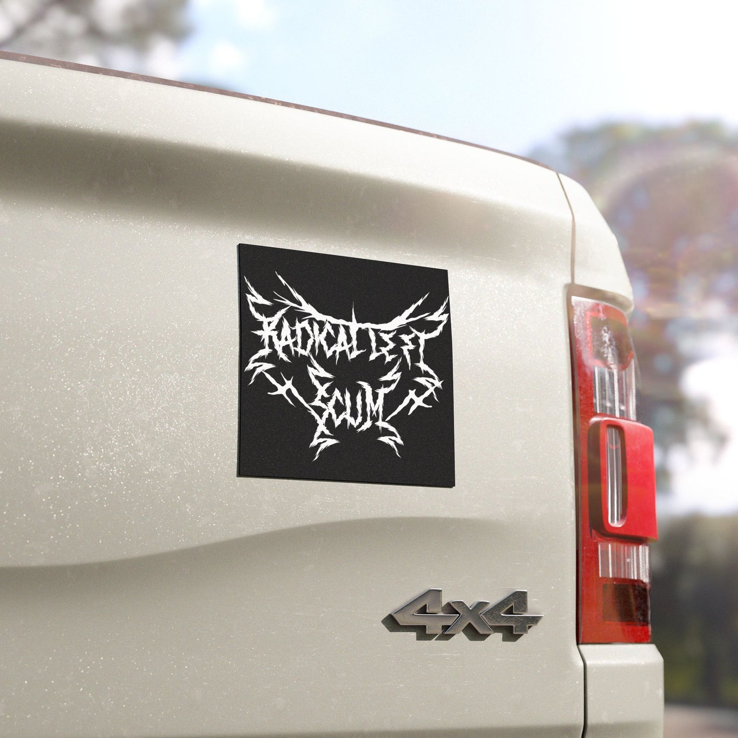 Radical Left Scum Heavy Metal Car Magnet | The Collective Flame Fund Collection