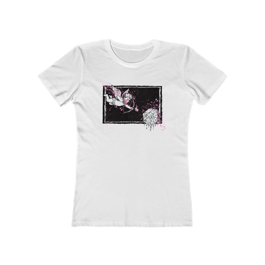 Cupid Against ICE Fitted Tee | Anti-ICE Shirt | The Collective Flame Fund Collection