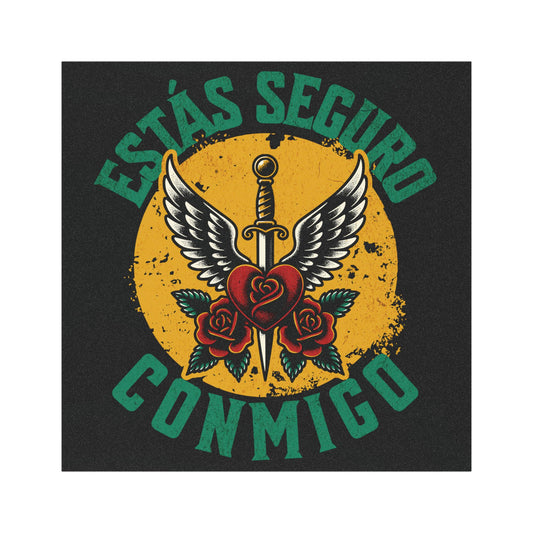 Copy of You Are Safe With Me Sword Car Magnet | Estás Seguro Conmigo | Immigrant Rights & Solidarity Collection