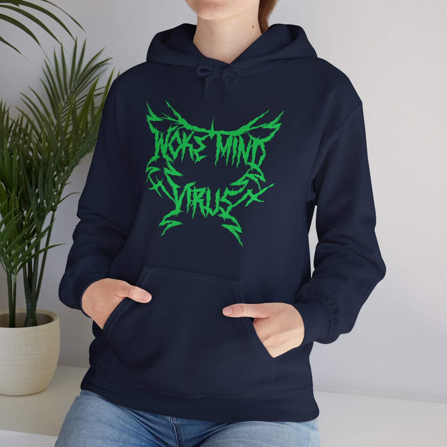 Woke Mind Virus Heavy Metal Unisex Hoodie | The Collective Flame Fund Collection