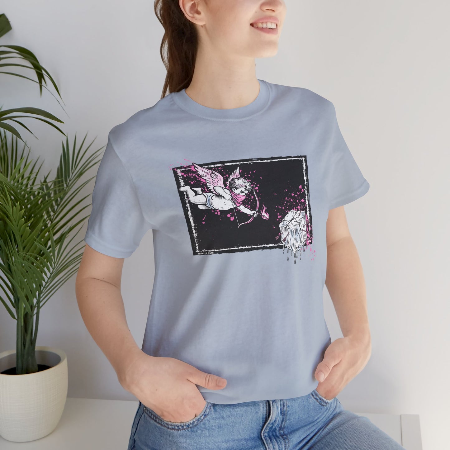Cupid Against ICE Unisex Tee | Anti-ICE Shirt | The Collective Flame Fund Collection