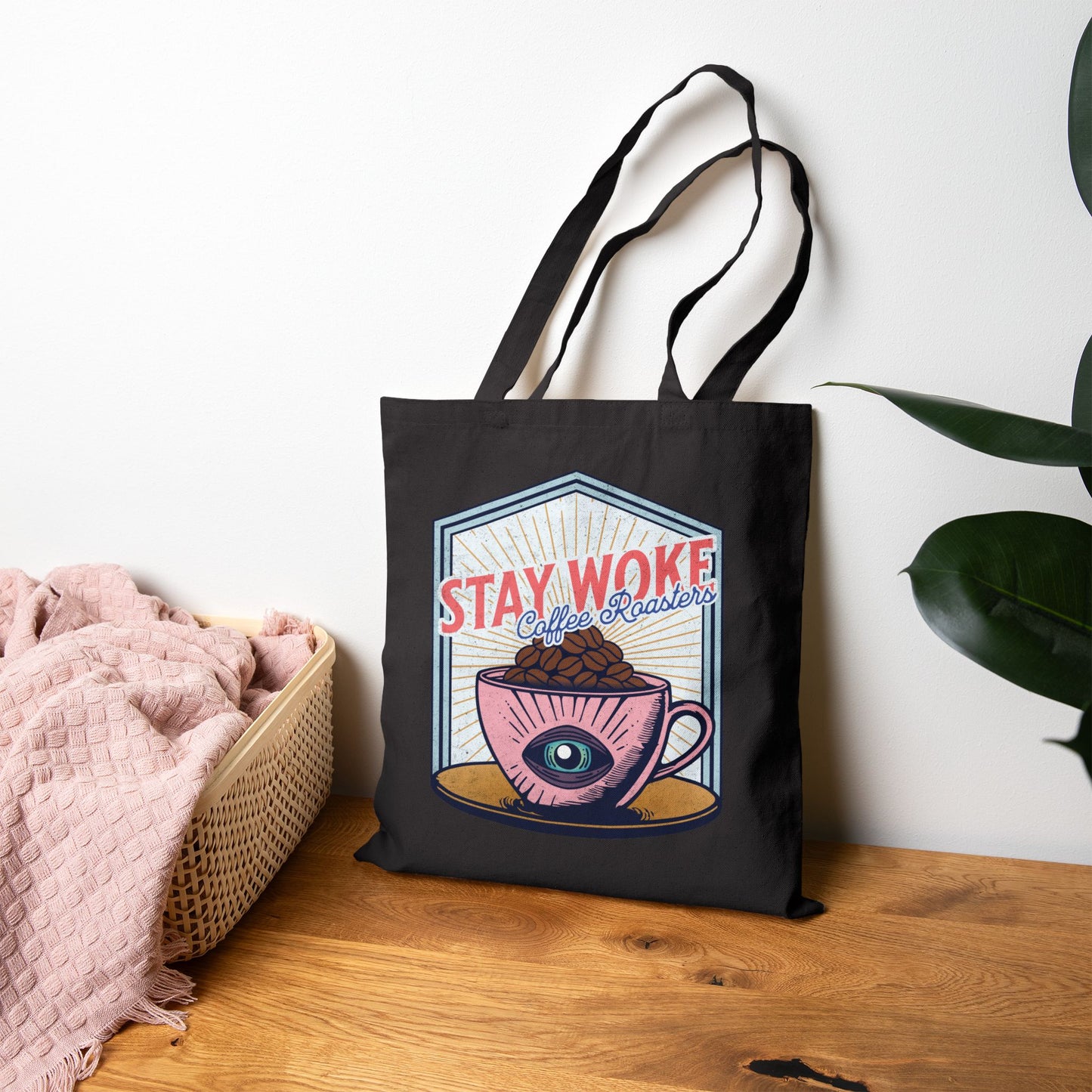 Stay Woke Coffee Roasters Tote Bag | Fuel the Resistance Bag | Firestarter Fund Collection