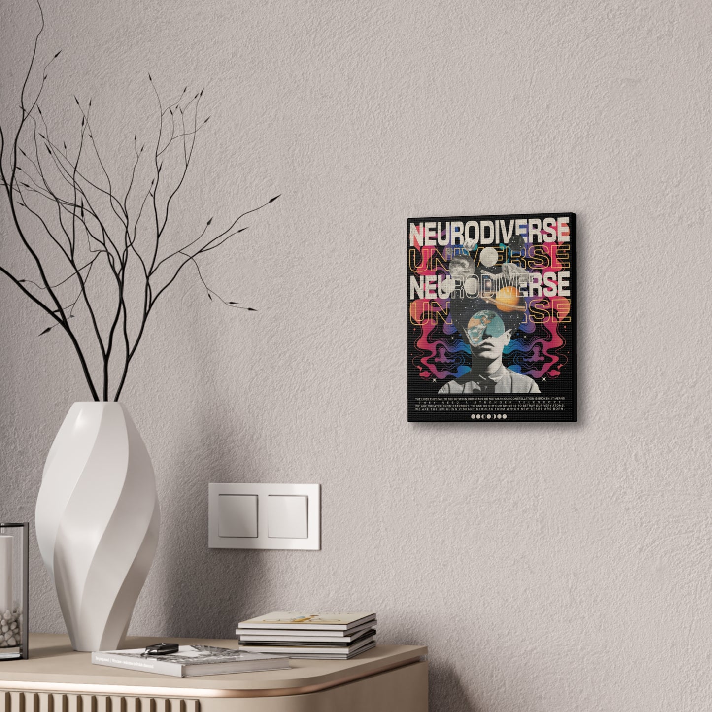 Neurodiverse Universe Canvas Print | Autism & Neurodiversity Advocacy Wall Art