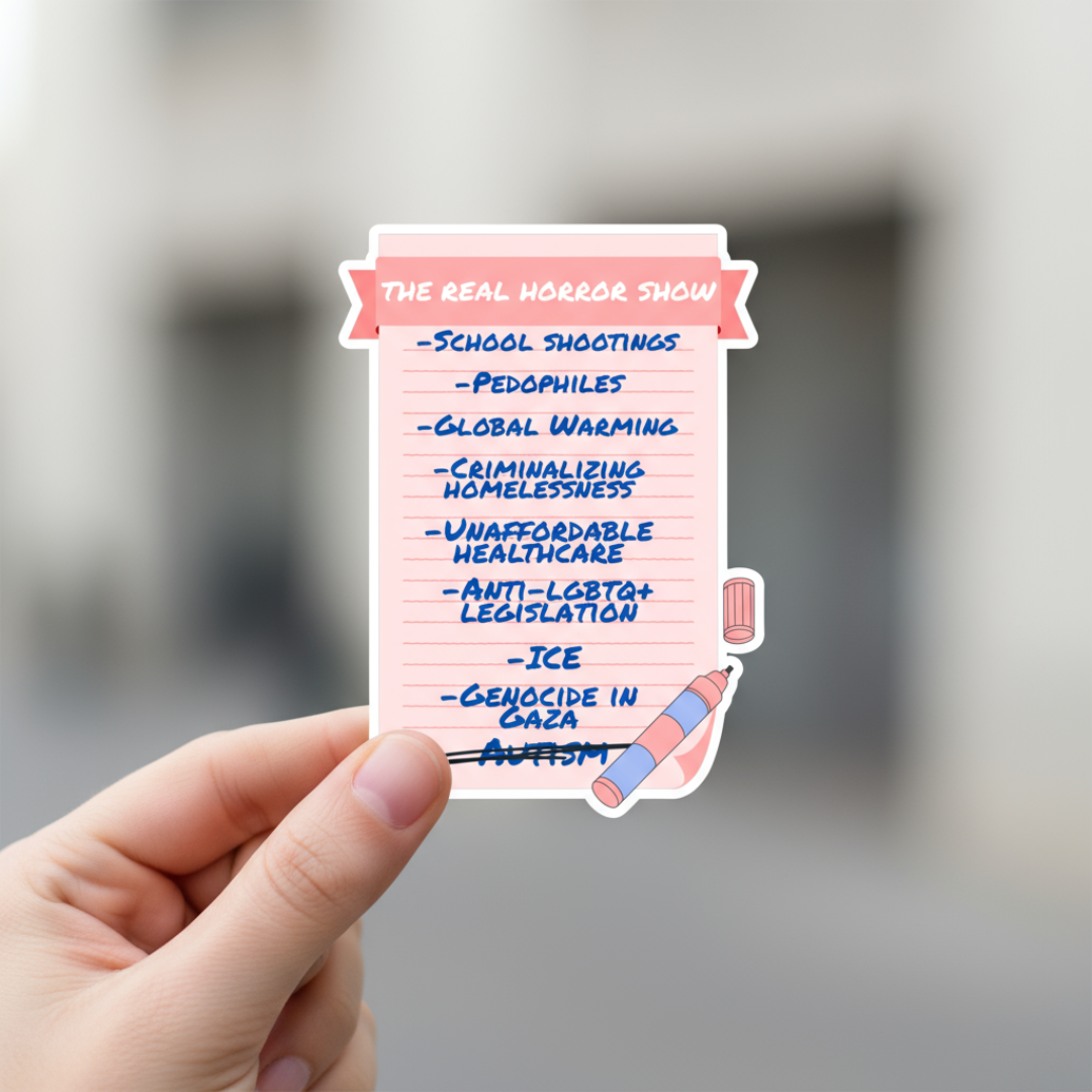 (PRE-ORDER) The Real Horror Show Sticker 5-Pack | Autism & Neurodiversity Decal