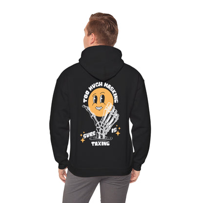 "Too Much Masking" Unisex Hoodie | Autism & Neurodiversity Advocacy Hooded Sweatshirt