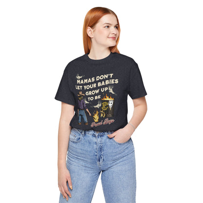 Mama's Don't Let Your Babies Grow Up To Be Proud Boys Unisex Tee | Anti-Fascist Shirt | The Collective Flame Fund Collection