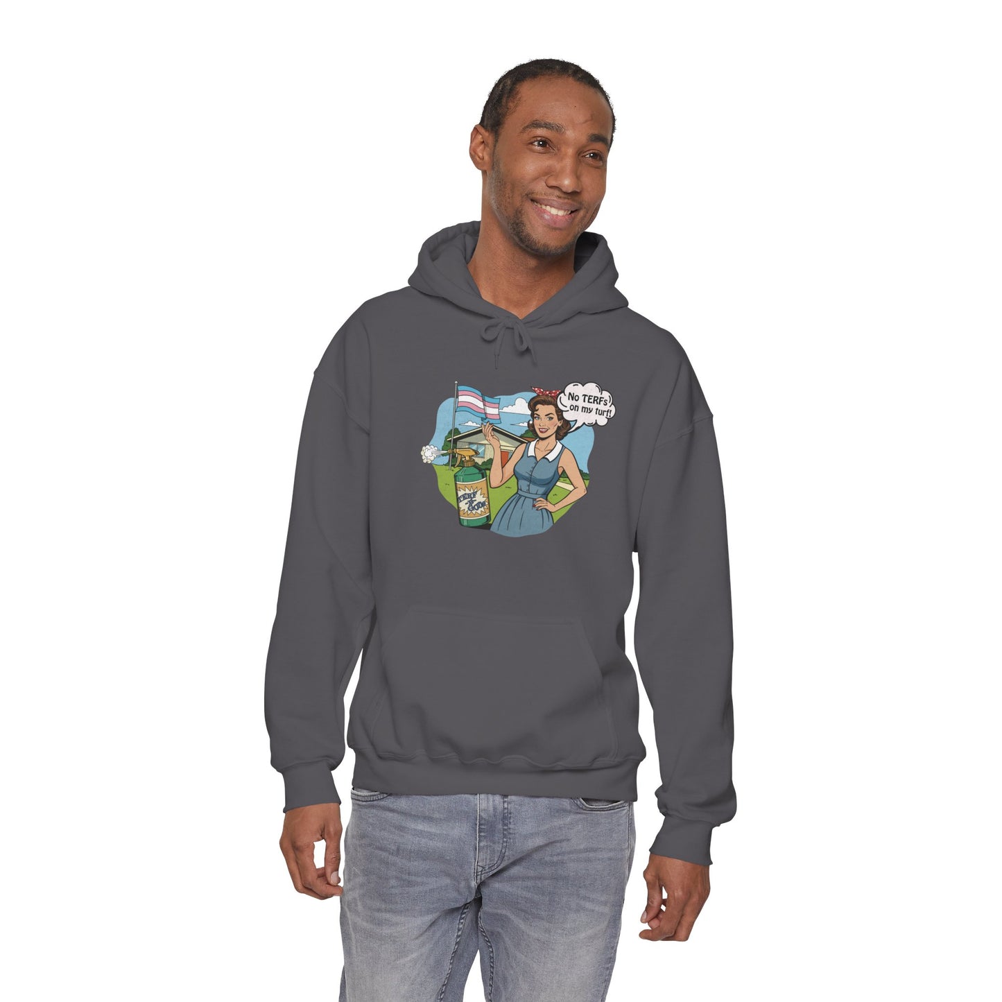 No TERFs On My Turf Unisex Hoodie | Trans Pride & Solidarity Collection