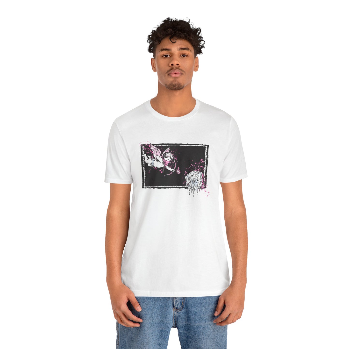 Cupid Against ICE Unisex Tee | Anti-ICE Shirt | The Collective Flame Fund Collection