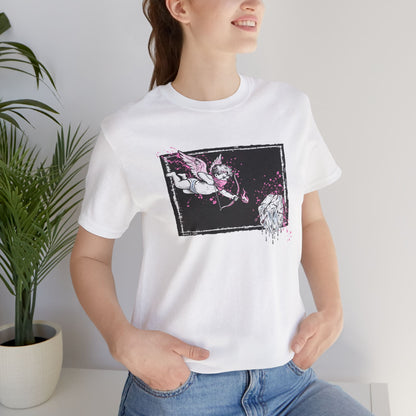 Cupid Against ICE Unisex Tee | Anti-ICE Shirt | The Collective Flame Fund Collection