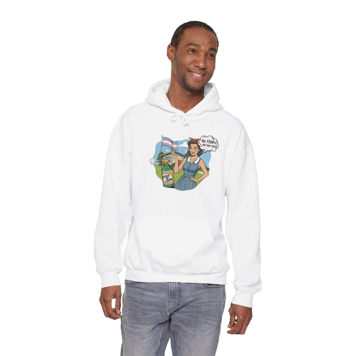 No TERFs On My Turf Unisex Hoodie | Trans Pride & Solidarity Collection