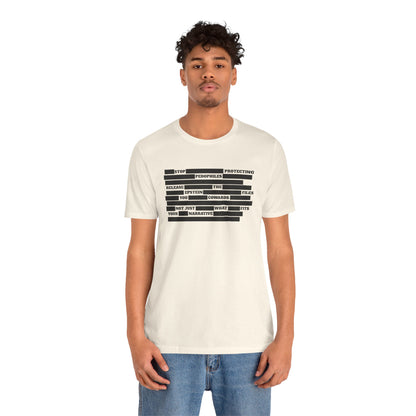Redacted Truth Unisex Tee | Epstein Files T-Shirt | The Collective Flame Fund Collection