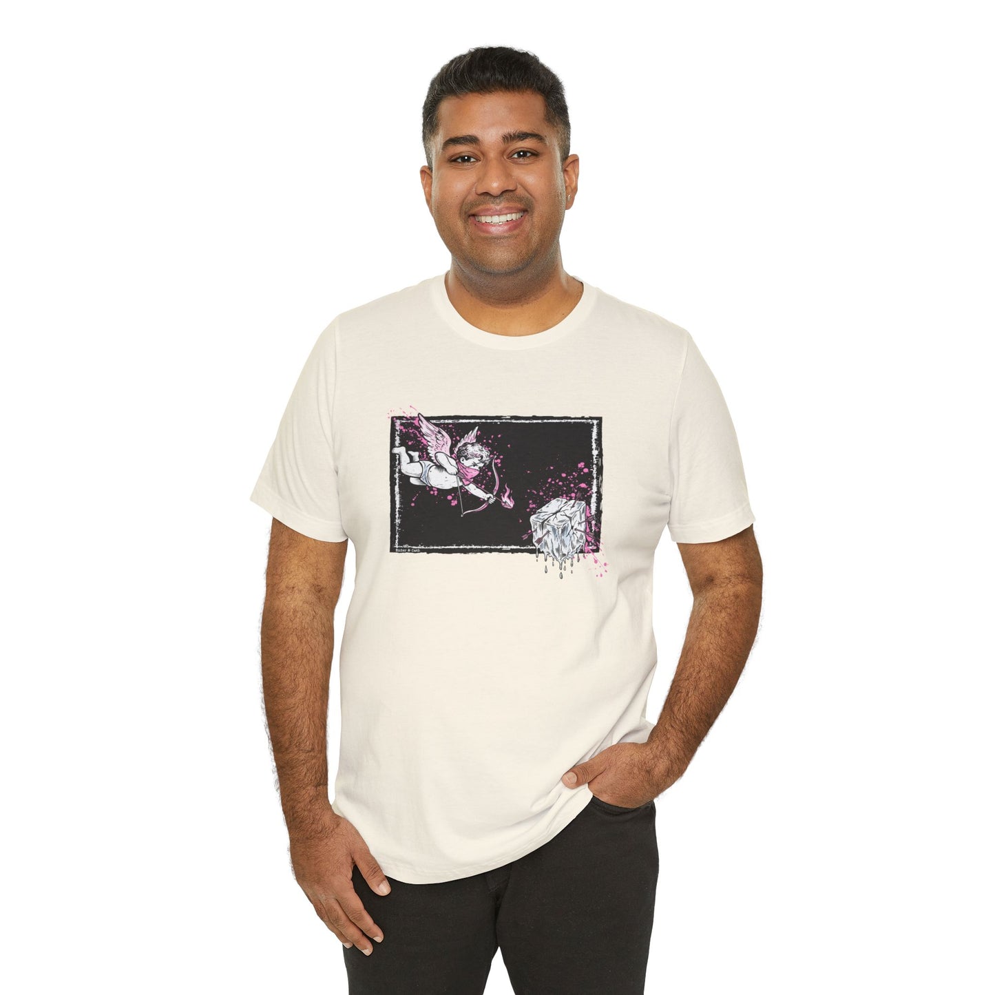 Cupid Against ICE Unisex Tee | Anti-ICE Shirt | The Collective Flame Fund Collection