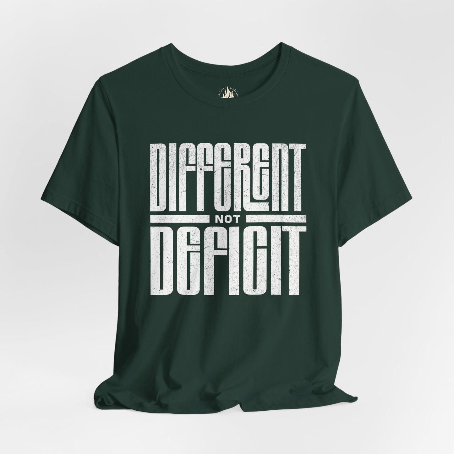 "Different Not Deficit" Unisex Tee | Autism & Neurodiversity Advocacy Shirt