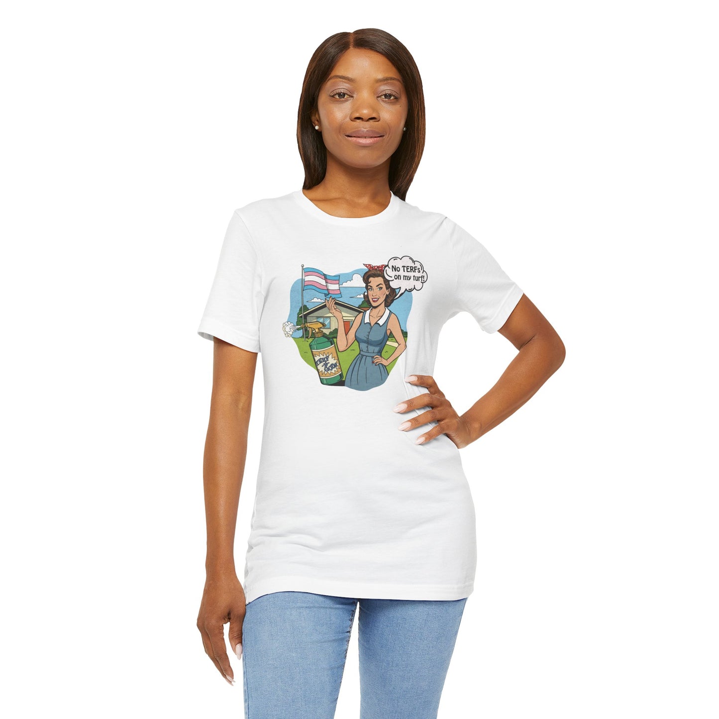 No TERFs On My Turf Unisex Tee | Trans Pride & Solidarity Collection