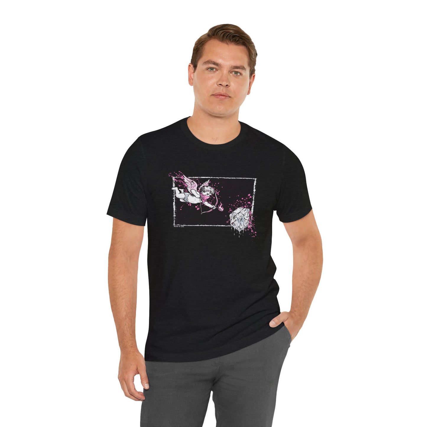 Cupid Against ICE Unisex Tee | Anti-ICE Shirt | The Collective Flame Fund Collection