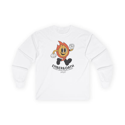 Emory Unisex Long Sleeve Tee | The Firestarter Fund Mascot Shirt