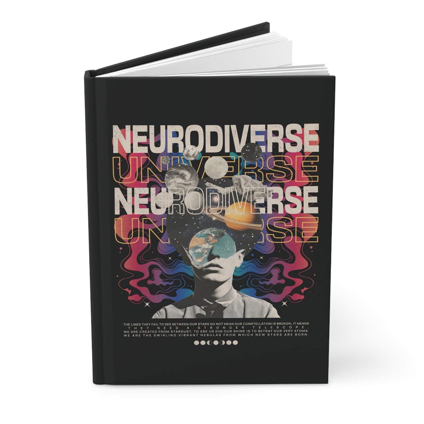 Neurodiverse Universe Hardcover Journal | Autism & Neurodiversity Advocacy Lined Notebook