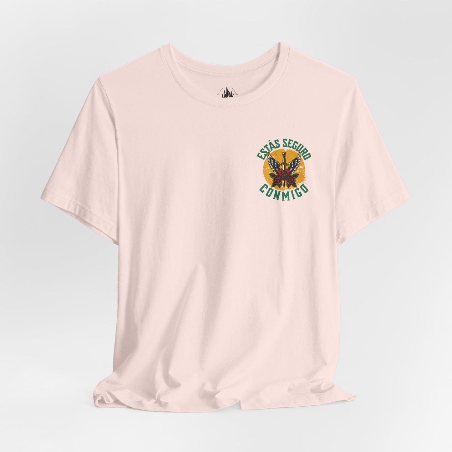 You Are Safe With Me Sword Unisex Tee | Estás Seguro Conmigo Shirt | Immigrant Rights & Solidarity Collection