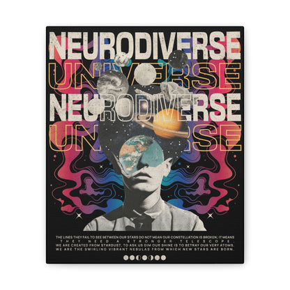 Neurodiverse Universe Canvas Print | Autism & Neurodiversity Advocacy Wall Art