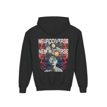 Youth Neurodiverse Universe Hoodie | Autism & Neurodiversity Advocacy Hooded Sweatshirt