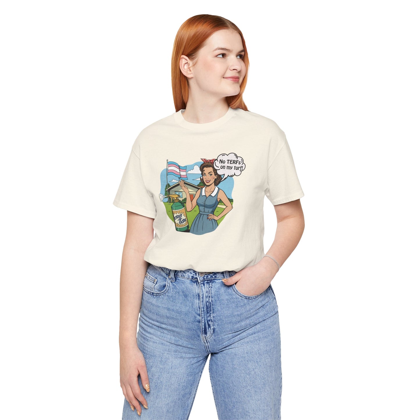 No TERFs On My Turf Unisex Tee | Trans Pride & Solidarity Collection