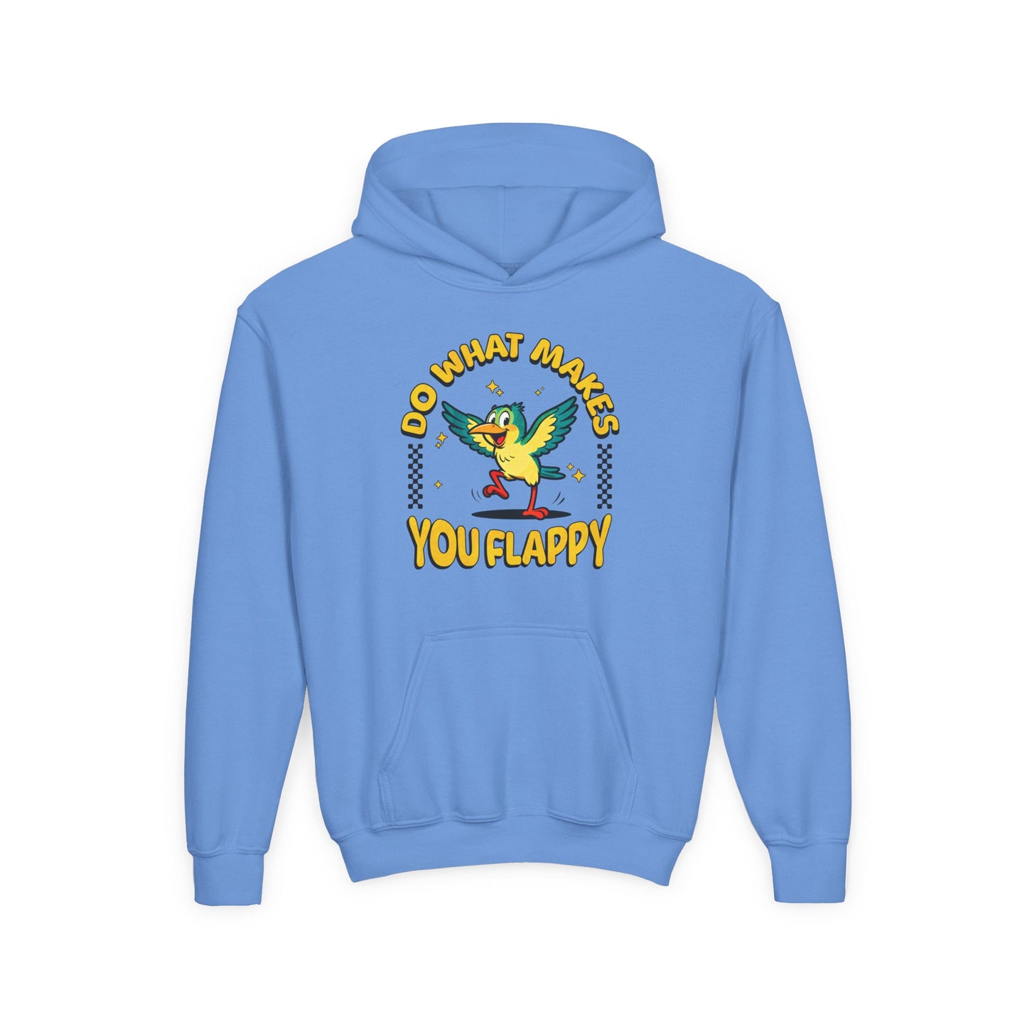 Youth "Do What Makes You Flappy" Unisex Hoodie | Autism & Neurodiversity Advocacy hooded sweatshirt