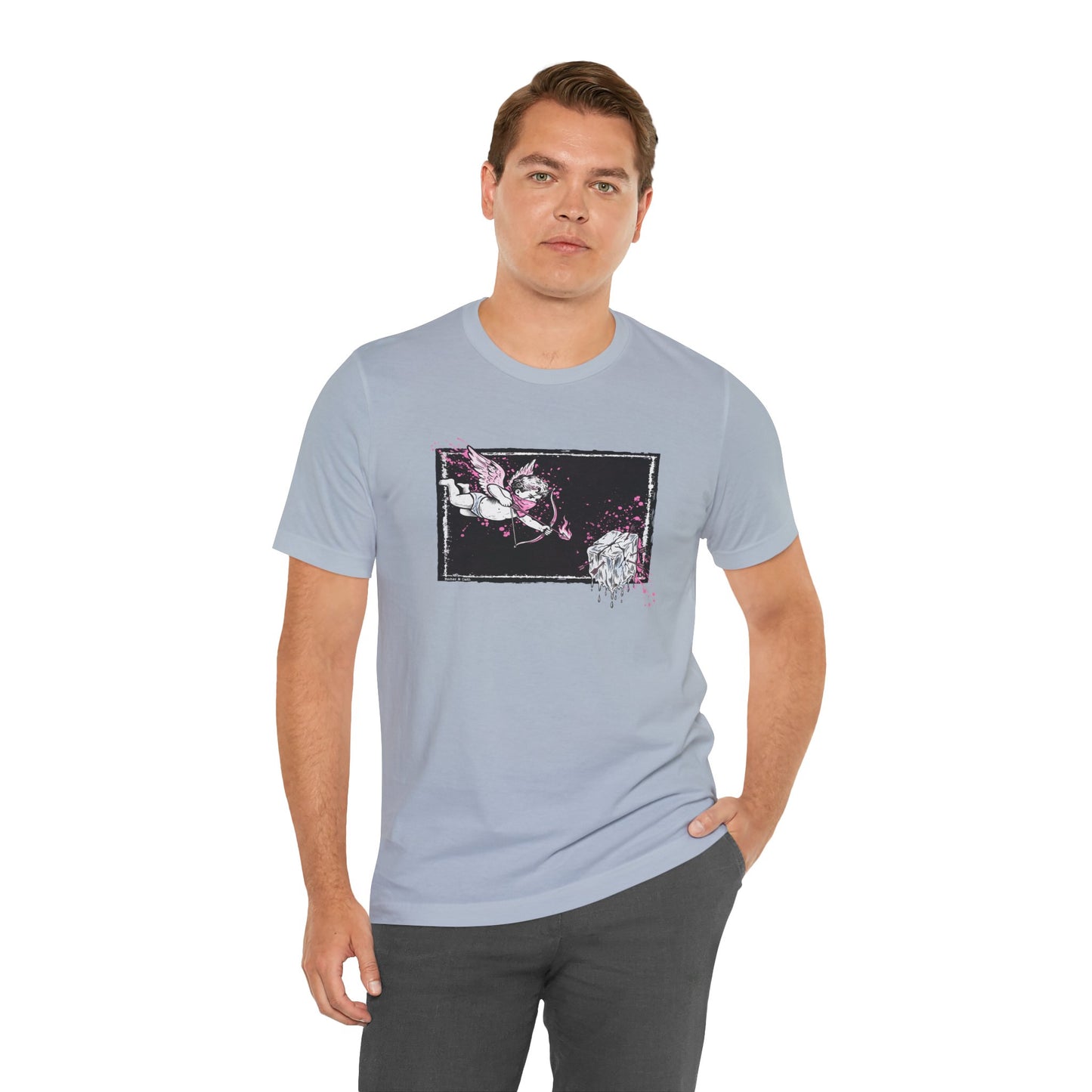 Cupid Against ICE Unisex Tee | Anti-ICE Shirt | The Collective Flame Fund Collection