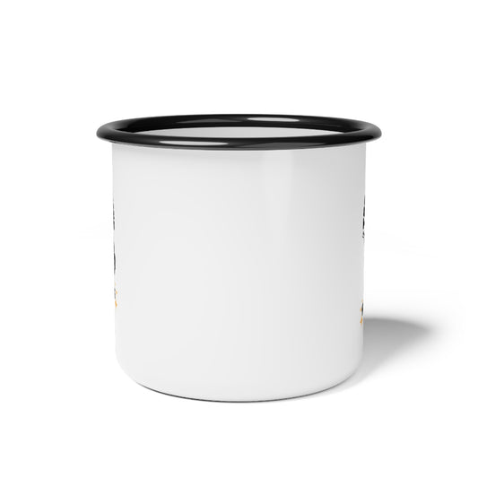 "Too Much Masking" Enamel Camping Mug | Autism & Neurodiversity Advocacy Mug