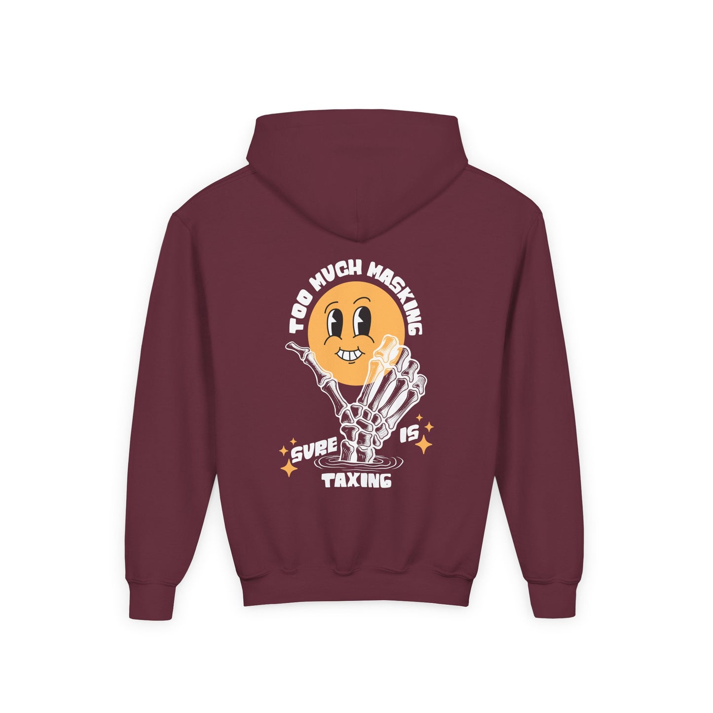 Youth "Masking Is Taxing" Unisex Hoodie | Autism & Neurodiversity Advocacy Sweatshirt