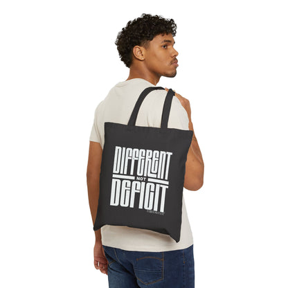 "Different Not Deficit" Tote Bag | Autism & Neurodiversity Advocacy Bag
