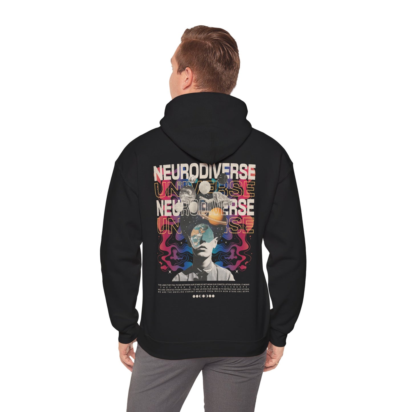 Neurodiverse Universe Unisex Hoodie | Neurodiversity Advocacy Hooded Sweatshirt