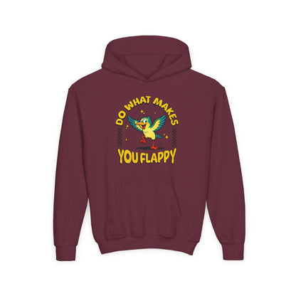 Youth "Do What Makes You Flappy" Unisex Hoodie | Autism & Neurodiversity Advocacy hooded sweatshirt