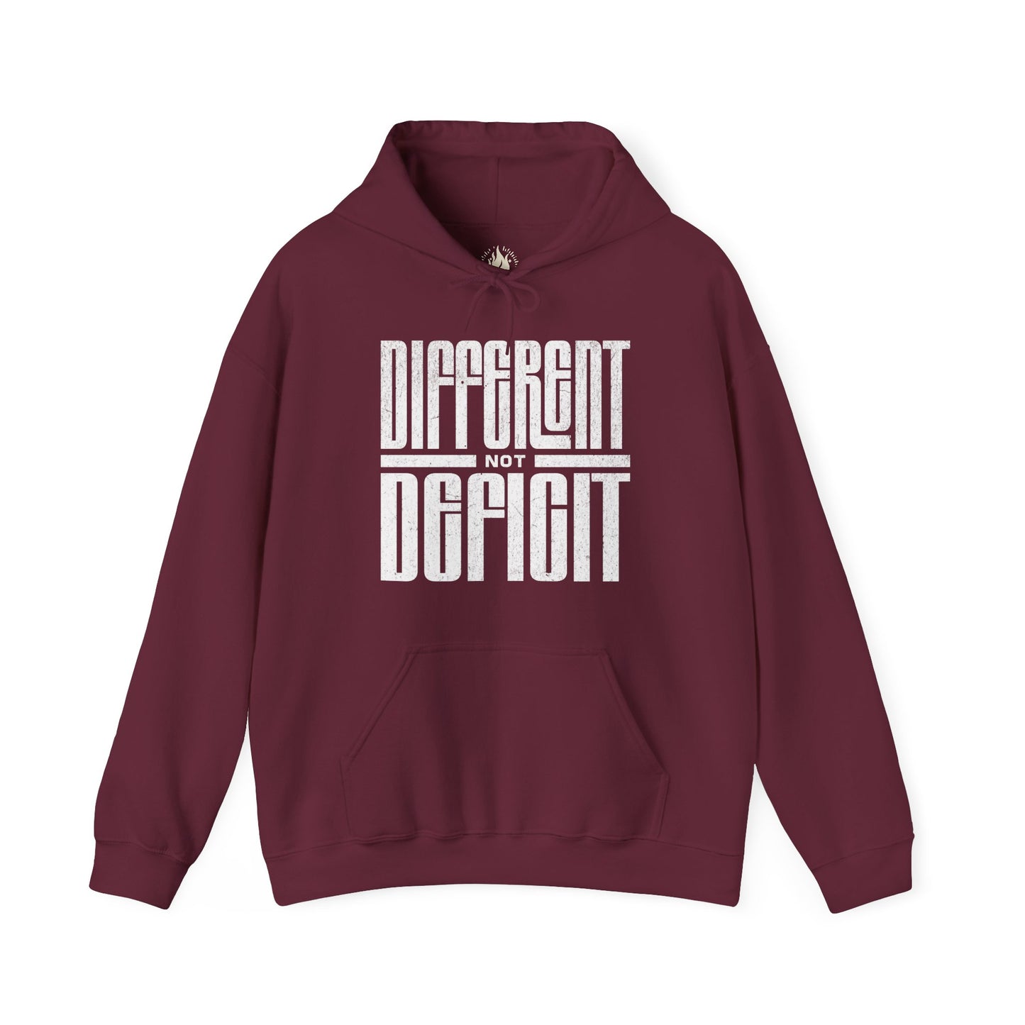 "Different Not Deficit" Unisex Hoodie | Autism & Neurodiversity Advocacy Hooded Sweatshirt