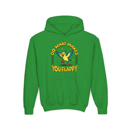Youth "Do What Makes You Flappy" Unisex Hoodie | Autism & Neurodiversity Advocacy hooded sweatshirt
