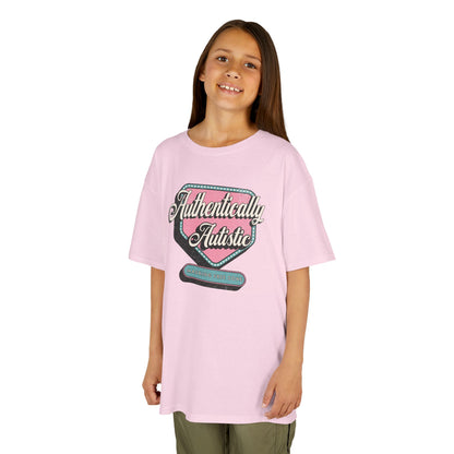 Youth "Authentically Autistic" Unisex Tee | Autism & Neurodiversity Advocacy Shirt