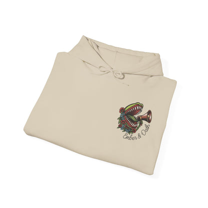 "Radicalized by Basic Decency" Unisex Hoodie | American Traditional Venus Flytrap Hooded Sweatshirt | Firestarter Fund Collection