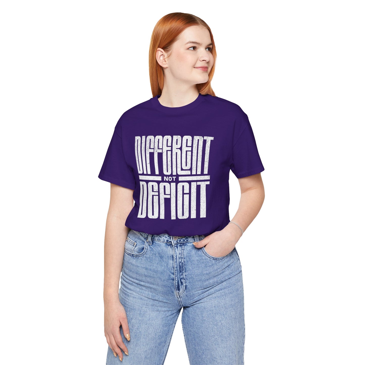 "Different Not Deficit" Unisex Tee | Autism & Neurodiversity Advocacy Shirt