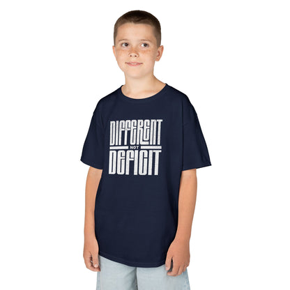 Youth "Different Not Deficit" Unisex Tee | Autism & Neurodiversity Advocacy Shirt