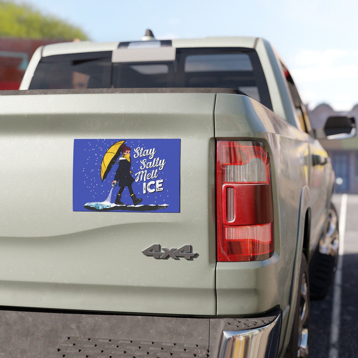 Stay Salty Melt ICE Car Magnet | Anti-ICE Magnet | Immigrant Rights & Solidarity Collection