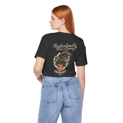 "Radicalized by Basic Decency" Unisex Tee | American Traditional Venus Flytrap Shirt | Firestarter Fund Collection