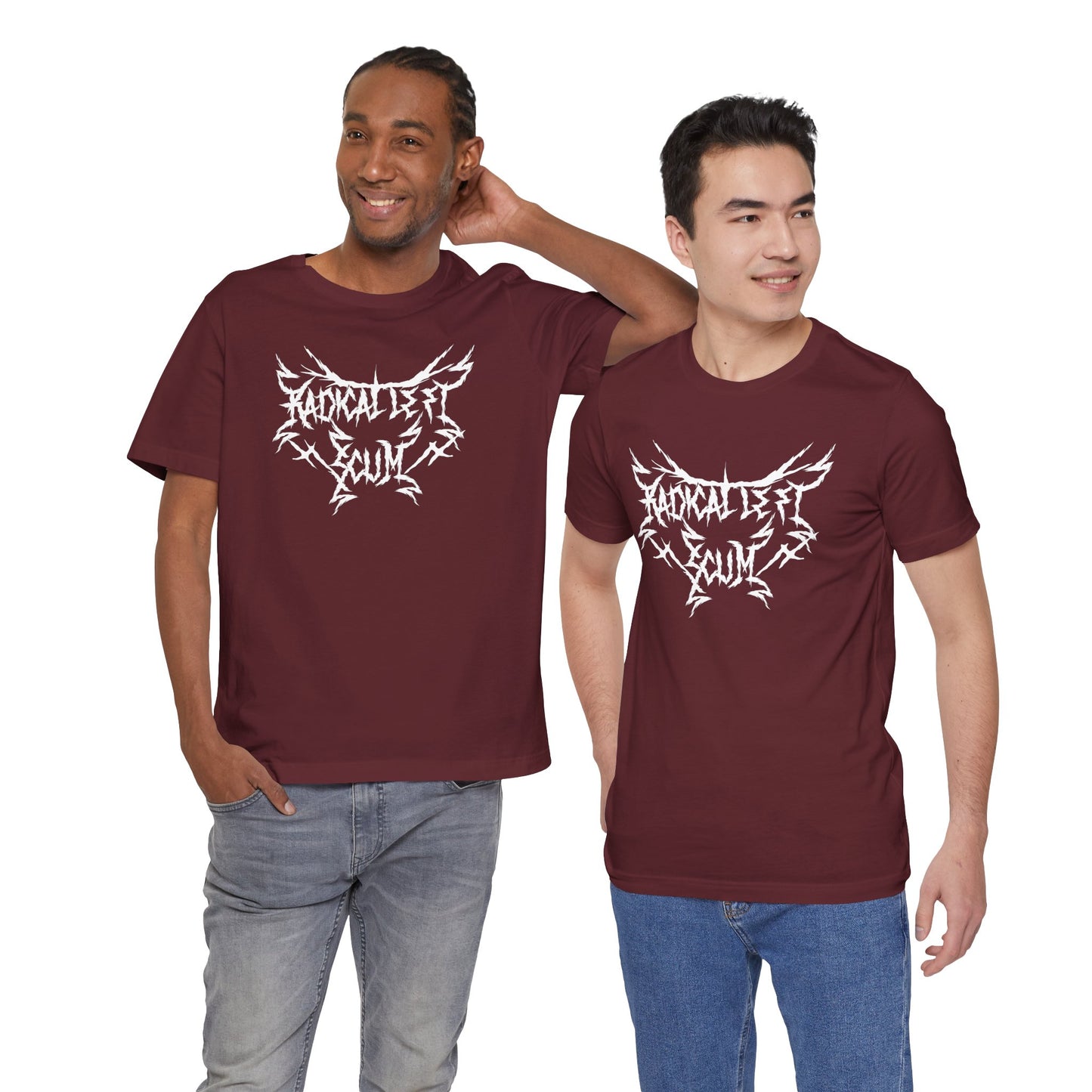 Radical Left Scum Heavy Metal Unisex Tee | The Collective Flame Fund Collection