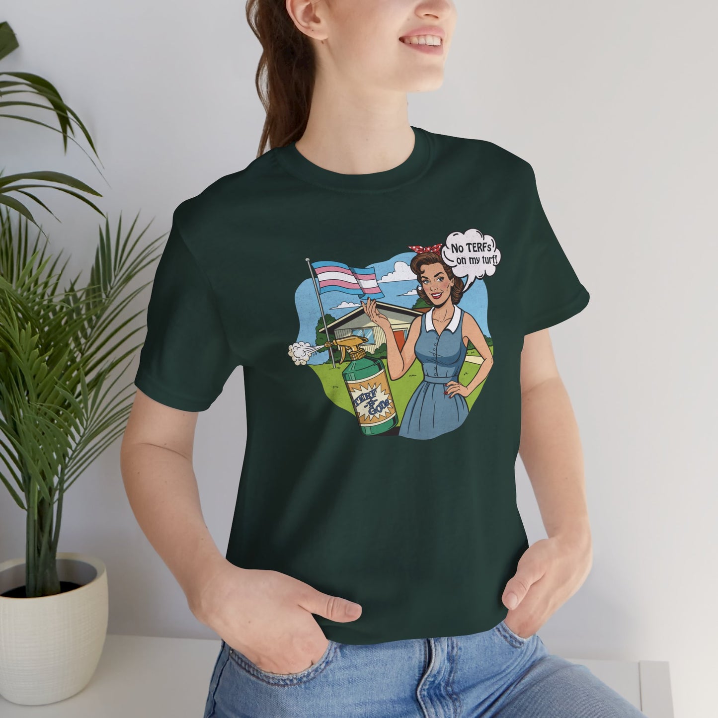 No TERFs On My Turf Unisex Tee | Trans Pride & Solidarity Collection