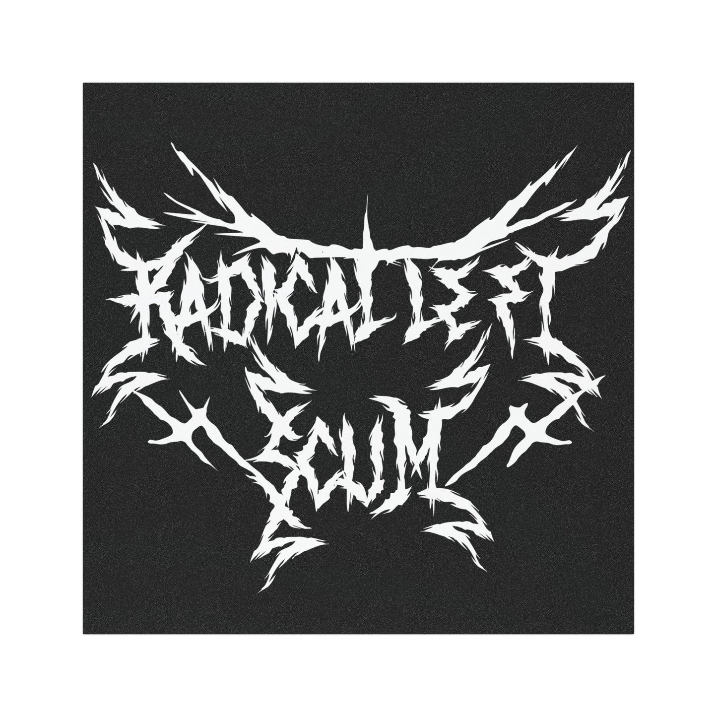 Radical Left Scum Heavy Metal Car Magnet | The Collective Flame Fund Collection