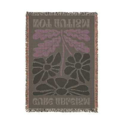 "Cure Ableism Not Autism" Woven Blanket | Autism & Neurodiversity Advocacy Shirt