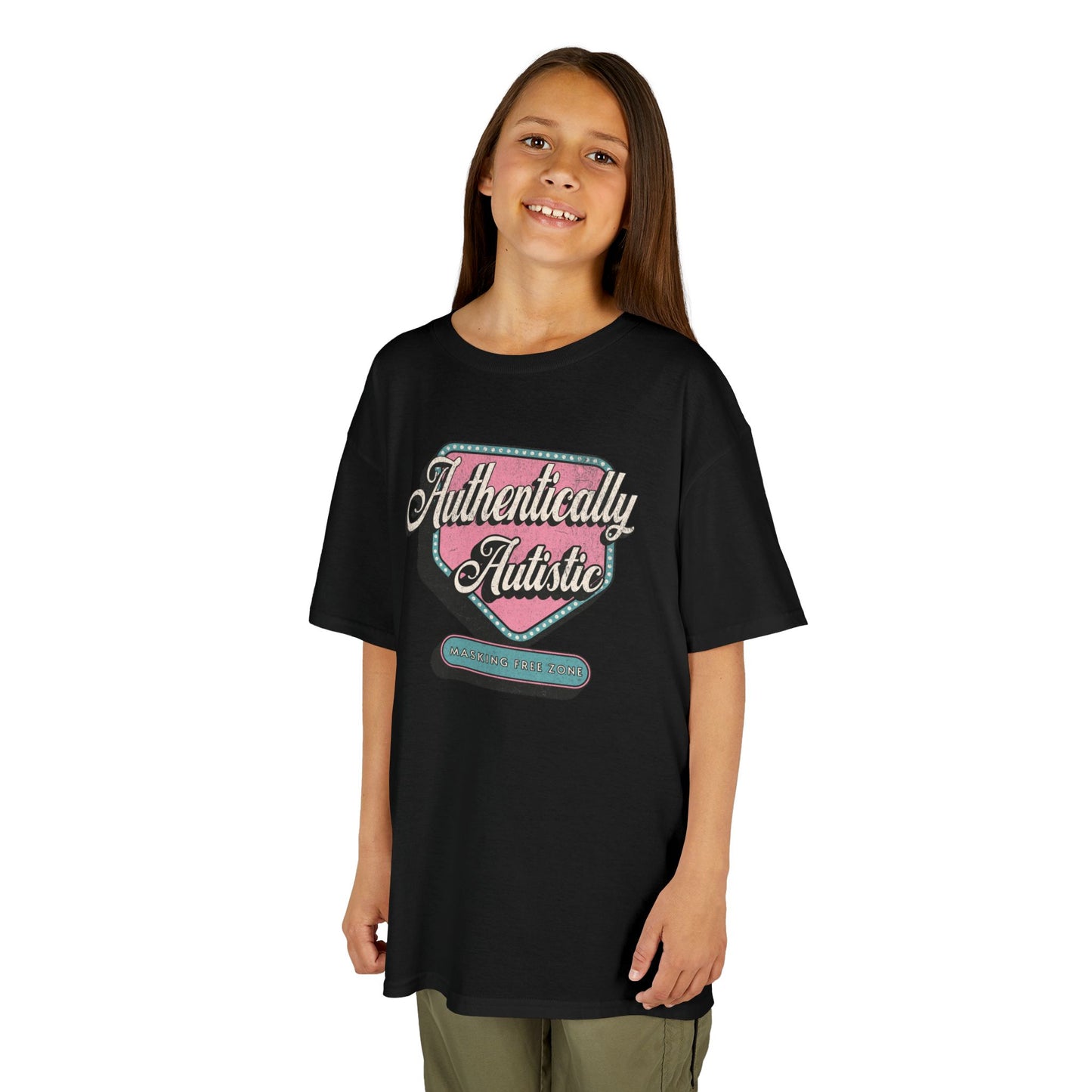 Youth "Authentically Autistic" Unisex Tee | Autism & Neurodiversity Advocacy Shirt