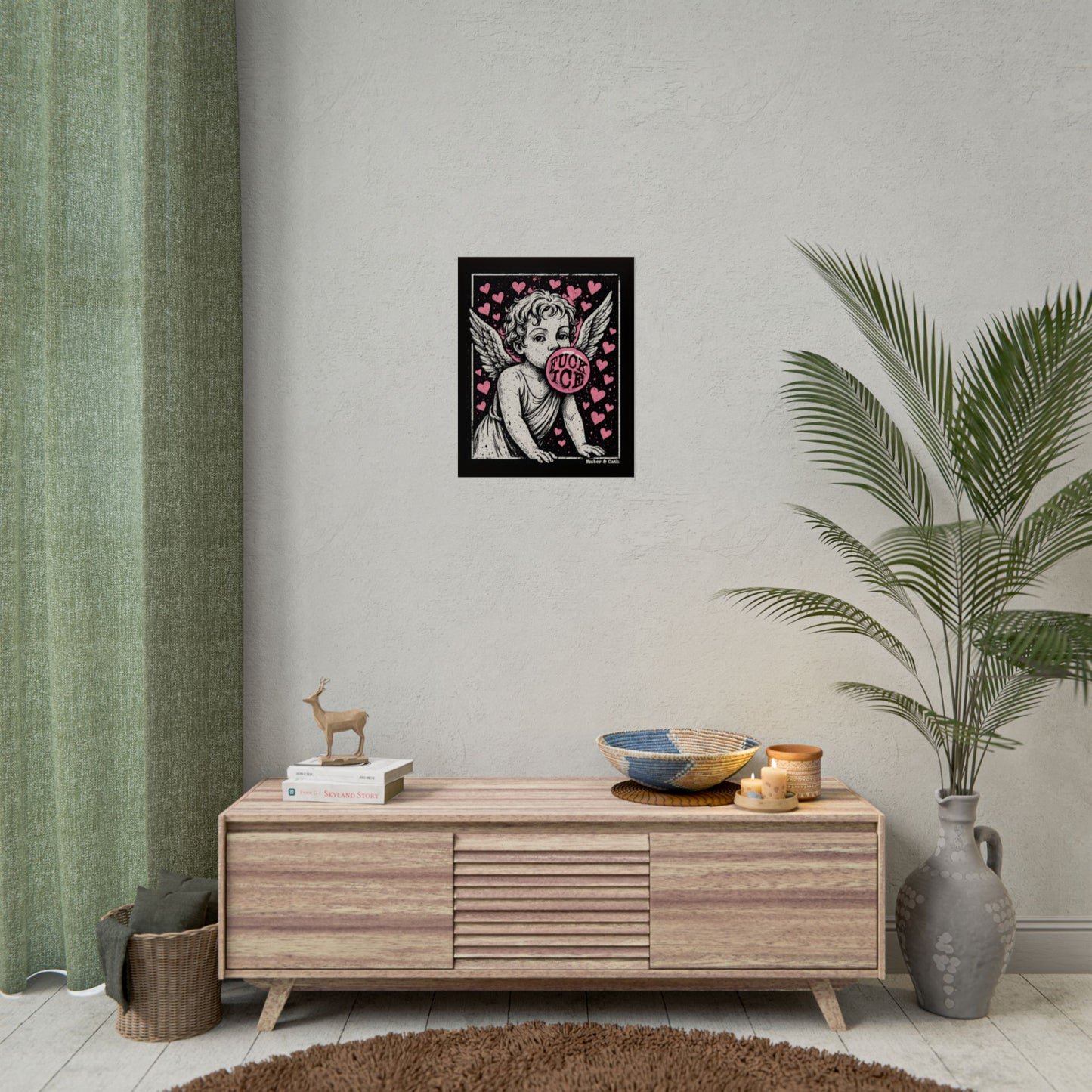 F**K ICE Poster | Anti-ICE Wall Art | The Collective Flame Fund Collection