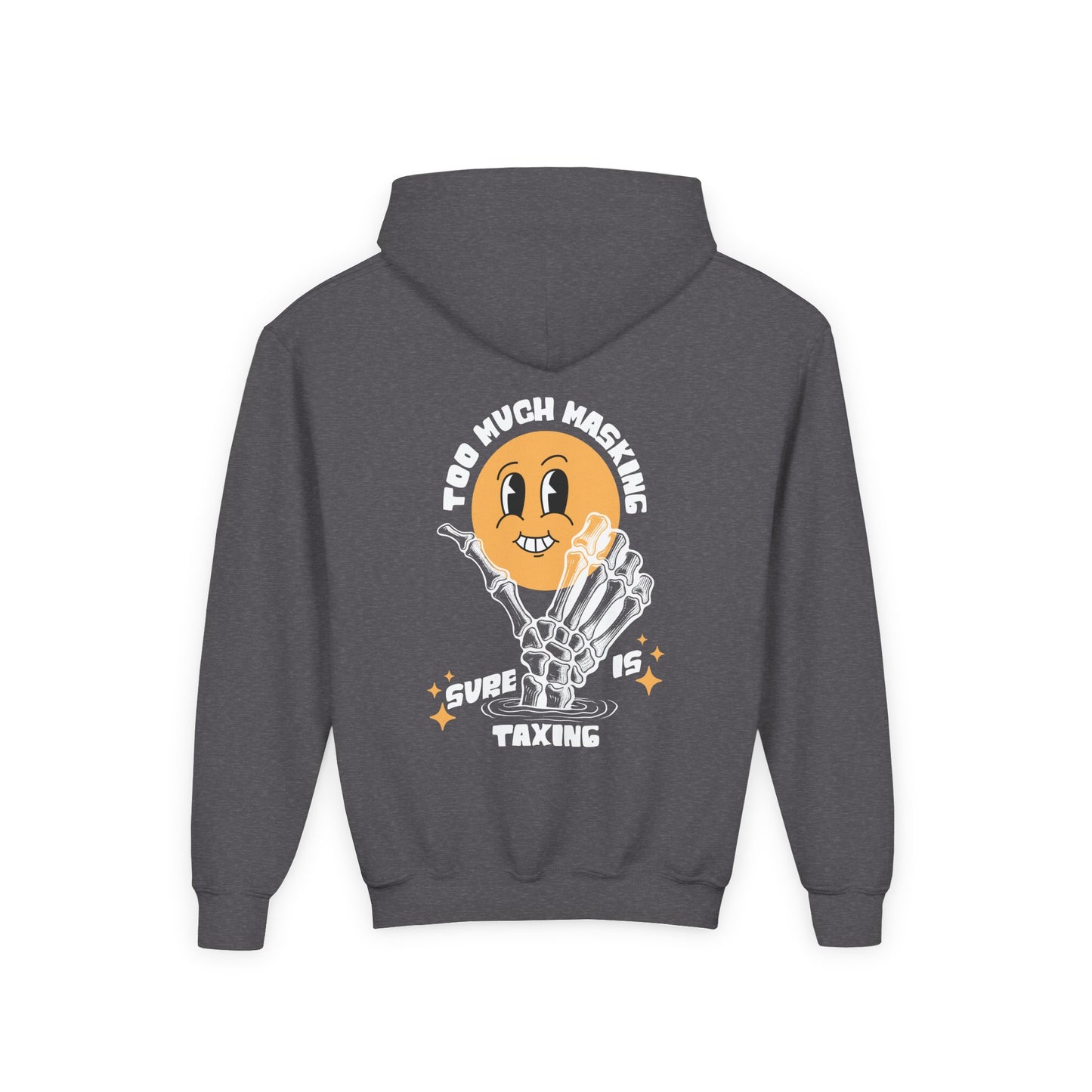 Youth "Masking Is Taxing" Unisex Hoodie | Autism & Neurodiversity Advocacy Sweatshirt
