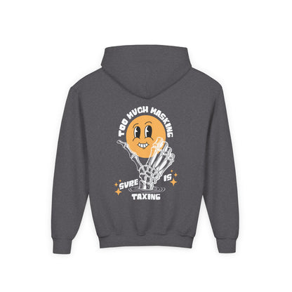 Youth "Masking Is Taxing" Unisex Hoodie | Autism & Neurodiversity Advocacy Sweatshirt
