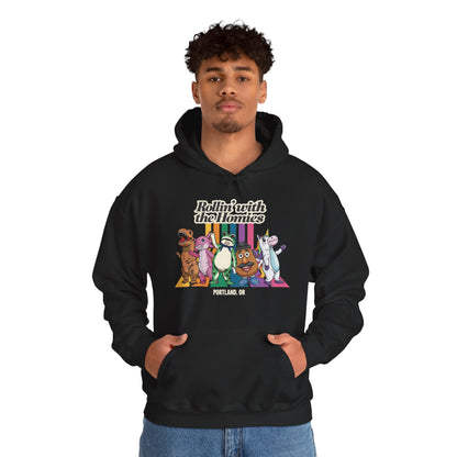 Rollin' with the Homies Unisex Hoodie | Portland Anti-ICE Inflatable Resistance Hooded Sweatshirt | Firestarter Fund Collection